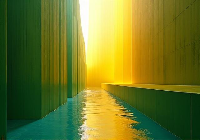 Abstract representation of structure and energy merging